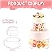 NPPLUS 2PCS Acrylic Fillable Cake Stand Cake Riser Cake Tier, Round Cylinder Display Riser Display Box, Decorative Centerpiece for Wedding Birthday Party (10
