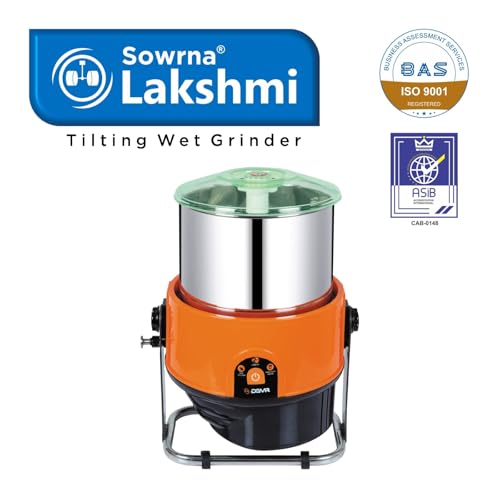 Image of Sowrna Lakshmi Plastic Wet Grinder, Orange