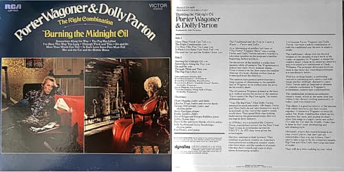 Album Art for The Right Combination / Burning The Midnight Oil - orig,. 1972 LP by Dolly Parton