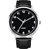 Mens Black Large Dial Arabic Numerals Black Belt Modern Classic Men’s Watch,