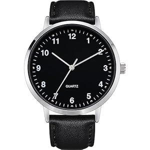 Herrenuhr Klassisches Lederarmband Moderne Klassische Quarzuhr Leicht zu lesen Herren Business Casual Minimalistische Uhr