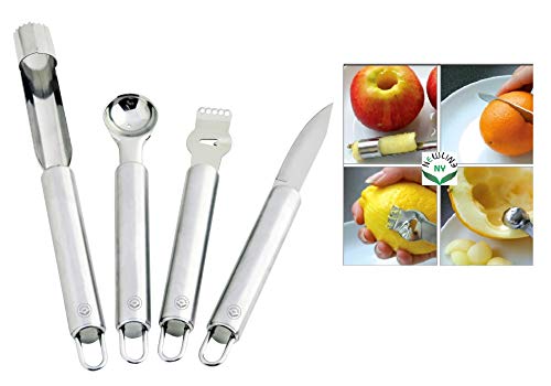 NewlineNY Stainless Steel Kitchen Tools (4 in 1 Fruit & Kitchen Helper)