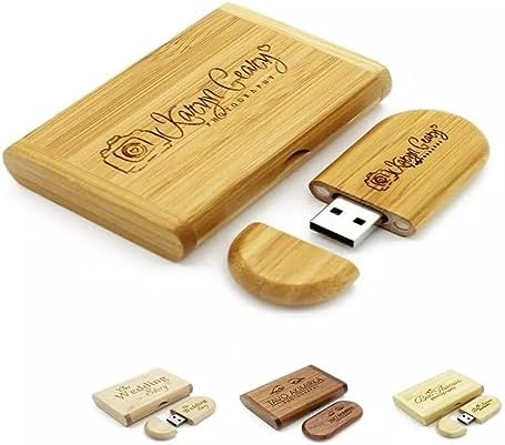 Pendrive de Madeira Personalizado 4 Gb Usb 2.0 com caixa para Fot...
