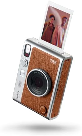 instax Mini Evo Hibrit Fonksiyonlu Anında Fotoğraf Makinesi Kahverengi - Görsel 1
