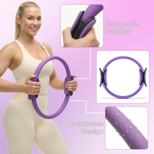 Omelya Pilates Board Premium Full Set – Home Reformer Fitness Equipment for Full Body Workout with Wrist Weights, Ring, Mini Ball & Resistance Bands - Image 5