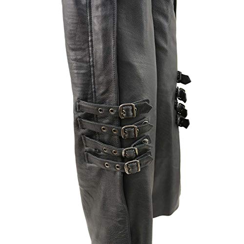 Image of Milwaukee Leather Premium Leather Motorcycle Riding Chaps for Women Bikers