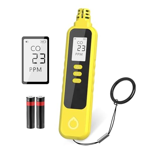 Carbon Monoxide Detectors, Portable CO Detector Battery Powered, Handheld Carbon Monoxide Monitor Alarm Detector with LCD Display for Home/Outdoor/Travel