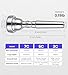 Trumpet Mouthpiece Set Vaccum Packed with Box, 3C 5C 7C Silver Plated Bb Trompeta Mouthpiece Compatible with Beginners, Intermediate, Professionals