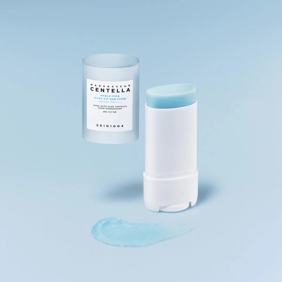SKIN1004 Madagascar Centella Hyalu-Cica Silky-Fit SPF 50+ PA++++ Sun Stick For Sensitive, Normal, Dry Skin, 20g