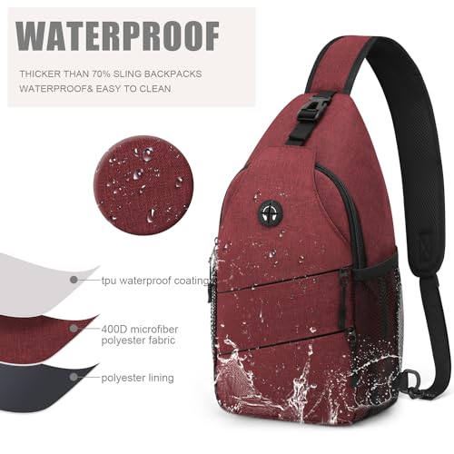 Image of Crossbody Bags for Women Men Trendy Sling Bag Bakpack Casual Chest Bag with Convertible Shoulder Strap steel Stainless Steel Paint