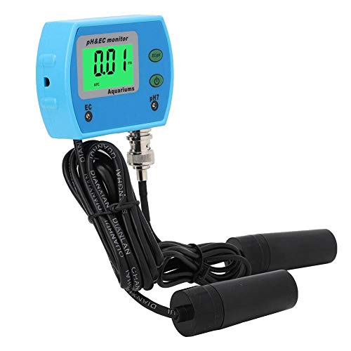 Corrosiebestendige waterkwaliteitsmeter, 2 in 1 professionele multifunctionele PH/EC-monitor(220V EU adapter) - Image 4