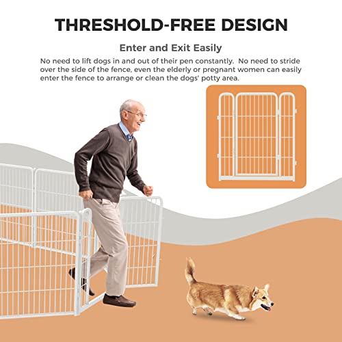 Fxw Homeplus Dog Playpen Designed For Indoor Use, 32" Height For Medium Dogs│Patent Pending #TOP2
