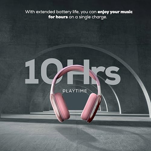 Gabba Goods Wireless Over Ear Bluetooth Headphones with Microphone - Wireless Headset -Noise Reduction - Bluetooth, Wired,Built in Micro SD for Travel, Home, Work TV,PC,Gaming,Cellphone (Pink) - Image 6