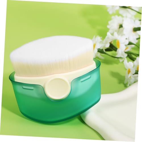 Generic Facial Makeup Brush Sunscreen Applicator Foundation Brush for Liquid Makeup with Protective Cover for Face Sunblock Application