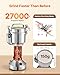 VEVOR Electric Grain Mill Grinder, 150g Commercial Spice Grinders, High Speed 850W Stainless Steel Pulverizer Powder Machine, for Dry Grains, Spices, Cereals, Coffee, Corn & Pepper, Straight Type
