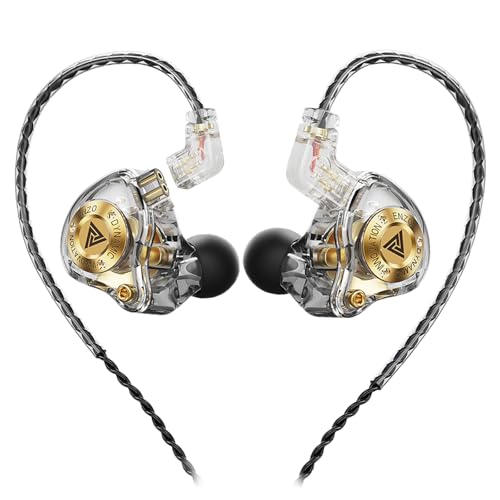 Piluyaa Wired Gaming Headphones IEM Earphones with 1DD，QKZ...