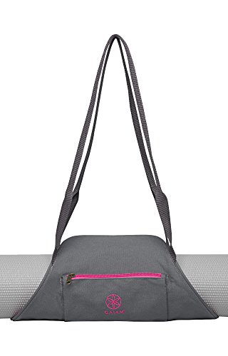 Sac pour tapis de yoga Gaiam avec sangle ajustable et tissu resistant