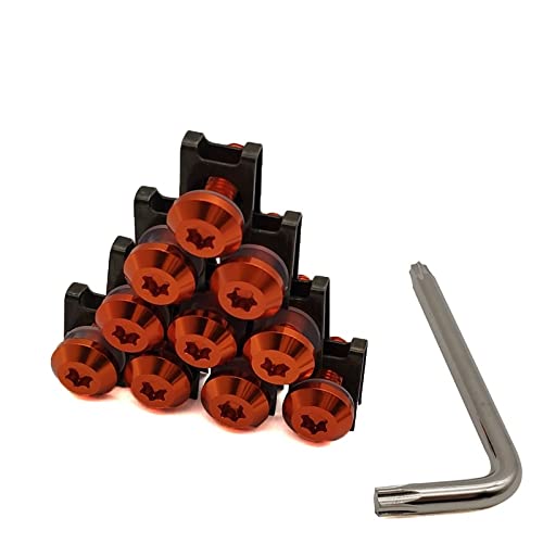 �I�[�g�o�C�p�t�@�X�i�[ 10 �� CNC �ɓK�����郄�}�n WR250X WR250R WR450F TTR125 TTR 250 TTR600 TTR250 �I�[�g�o�C�t�F�A�����O�l�W�{�̃X�v�����O�i�b�g�{���g(Orange)