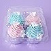 ONE MORE [25pcs] Clear Cupcake Boxes 4 Cavity Holder, Large 4 Compartment Muffin Containers Plastic Cupcake Carrier with Deep Dome 4