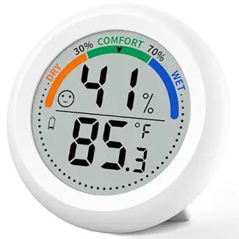 Digital Indoor Thermometer Hygrometer with Comfort Indicator and Switchable ℃/℉
