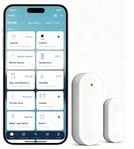 Door and Window Sensor Smart Wireless REQUIRES AQARA HUB Zigbee Connection Door Wireless Mini Contact Sensor or Alarm System and Smart Home Automation with Apple HomeKit Alexa Works With IFTTT