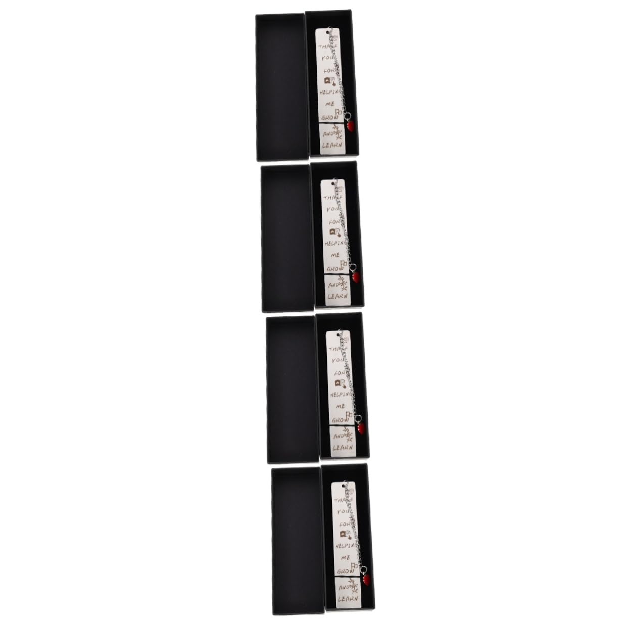 SHINEOFI 4juegos Marcador De Páginas Decorativo De Inoxidable Para y Profesores Accesorio De Elegante Para Del Maestro y Graduaciones