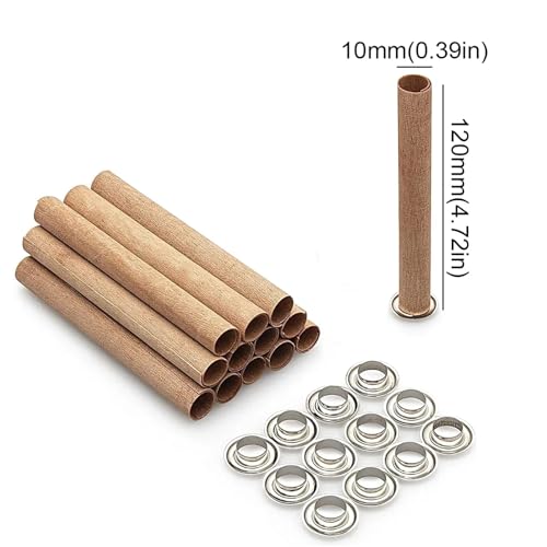 Mechas de madera para velas 30 unidades 10x120mm miniatura 2