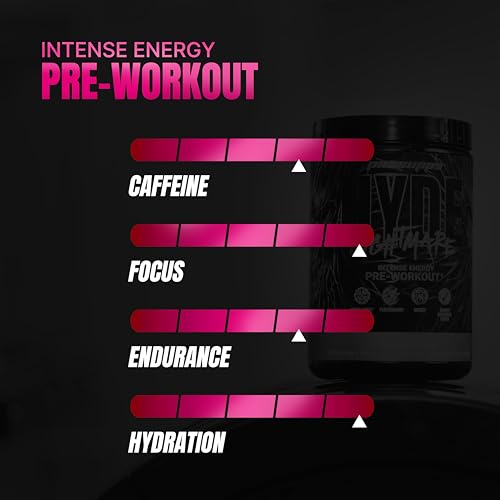 Image of ProSupps Hyde Nightmare Dragon Fruit Pre Workout Powder, 30 Servings | 6000 mg Citrulline, 3200 mg Beta-Alanine, Nootropics, Electrolytes, FSSAI Compliant, Banned-Substance Screened