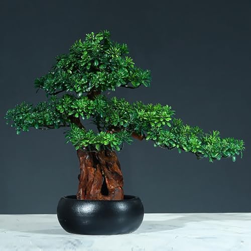 Red Maple Artificial Bonsai Tree - Creative Chinese-Style Root Carving Home Décor Ornament, Perfect for Indoor Decoration, Unique Gift Idea for Nature Lovers