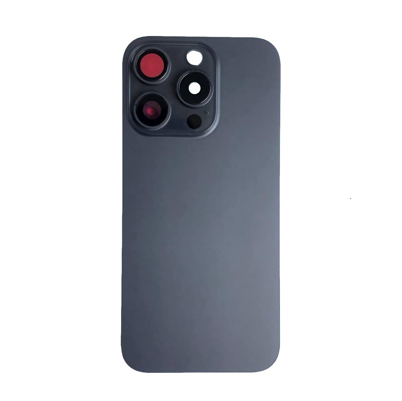 Smartex® Vetro copribatteria per scocca Posteriore Big Hole Compatibile con iPhone 11 | Senza Logo (Nero) - 5