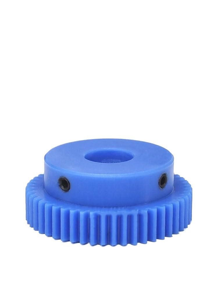 Cylindrical Drive 1pcs 2 Module Plastic Step Cylindrical Gear 2M 50T 60T 80T 100T 120T Spur Gear with Step 15mm Bore Straight Teeth Gear Rack Machinery(50 Teeth)