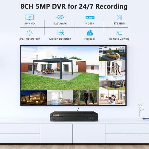 Image of Outdoor Wired Security Camera System Home Video Surveillance Cameras Systems