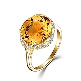 BAJIE Wedding ring Topaz Rose Gold Amethyst Ring Sea Pink Sapphire Open Agate Female Ring