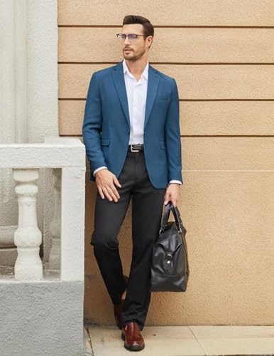 COOFANDY Men's Casual Blazer One Button Sport Coat Slim Fit Lightweight Suit Blazer Jacket3