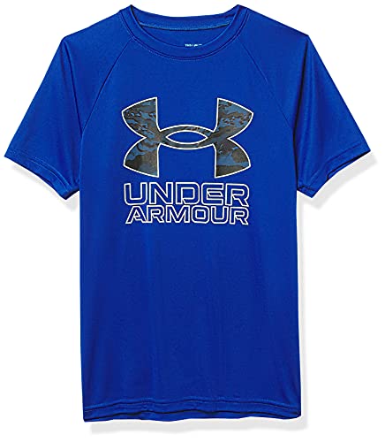 Image of Under Armour Boys' Tech Hybrid Printed Fill Short-Sleeve T-Shirt