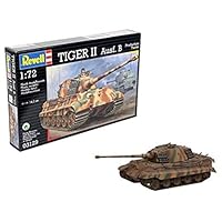 Revell Modellbausatz Panzer 1:72 - Tiger II Ausf. B im Maßstab 1:72, Level 4, originalgetreue Nachbildung mit vielen Details, 03129