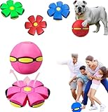 Dual-Form Magic Metaball & Flying Saucer - Switchable Bouncing Ball Toy with 6 LED Lights for Kids, Pop up Ball, Magic Flying Saucer Bouncy ba-ll, Parent-Child Interaction for Indoor & Outdoor Use
