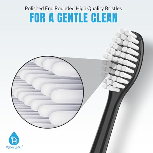 Replacement Toothbrush Heads – 8 Pack Electric Brush Heads Compatible with Dazzlepro Elements, AquaSonic Toothbrush Vibe, Duo Pro and Black Series Pro (White)