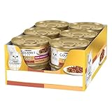 Gourmet Gold Feine Komposition Katzenfutter nass, mit Ente und Truthahn, 12er Pack (12 x 85g)