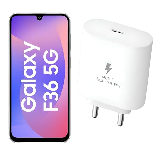 Image of Original 25Watt Adapter Compatible with Samsung M51 (White) 25Watt-F111 with 3 Months Warranty