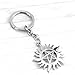 YclRpro Película Supernatural Llavero Dean Sun Colgante Llavero Anillo Unisex Pentagrama llaveros de Metal Llaveros-50