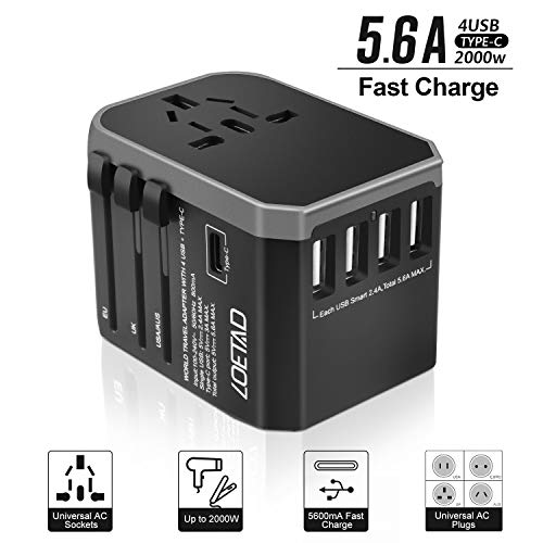 International Plug Adapter Travel Plug Adapter Universal Travel Charger Power Wall Charger AC