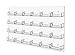 Displays2go Business Card Holder, 24 Pockets, Wall Mount, 0.75" Deep Pockets (BCCLWM24)