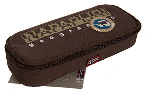 Napapijri - N3Z05W52 - Trousse d'école ovale, couleur marron noisette