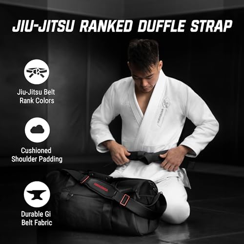 Image of Hayabusa Jiu Jitsu Ranked Duffle Strap - Black, One