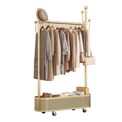 Porte-manteau sur pied doré gain de place entrée et chambre