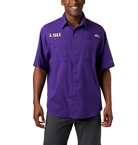 NCAA LSU Tigers Collegiate Tamiami Shirt, Vivid Purple, Small