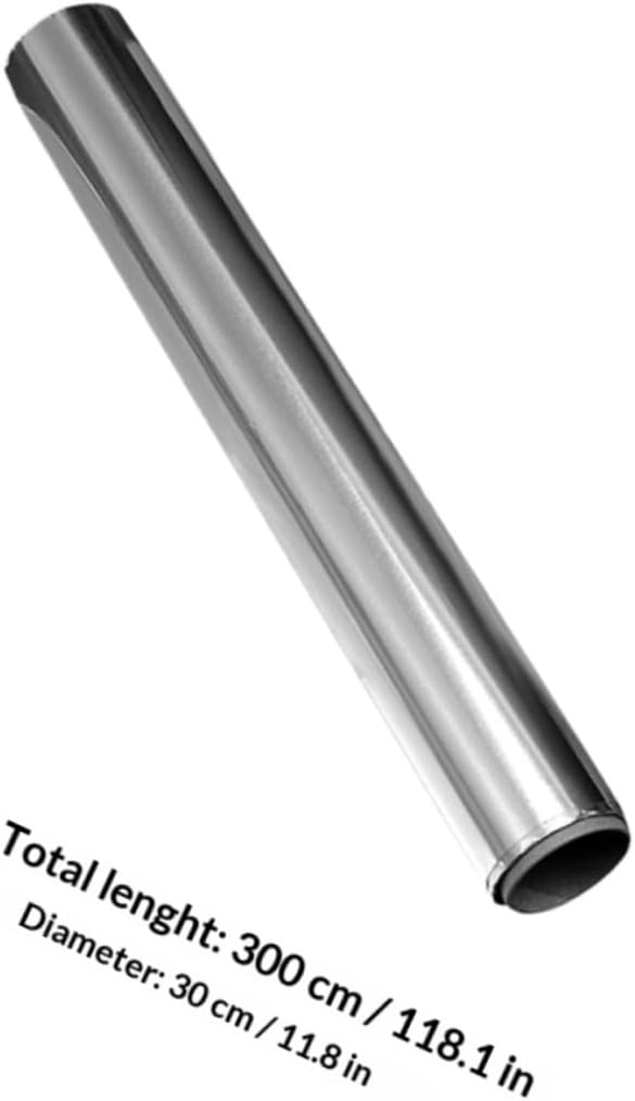 KICHOUSE Aluminum Foil Wrap Kitchen Roll 4pcs 30cm X High Temperature Resistant Heavy Duty Household Bbq Baking Food Storage Wrap