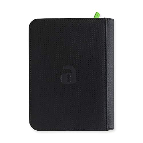 Vault X Premium Exo-Tec® Zip Binder - 4 Pocket Trading Card Album Folder - 160 Side Loading Pocket Binder For Tcg (Black) #TOP3