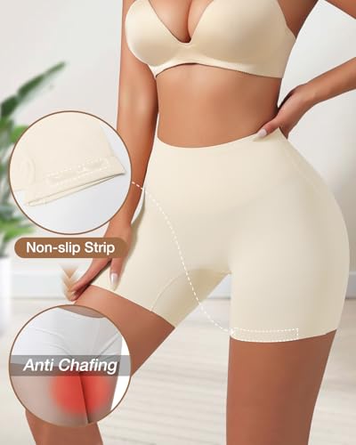 Image of Tummy Control Shapewear Shorts for Women Under Dress Womens Compression Shorts Under Dress Shapewear